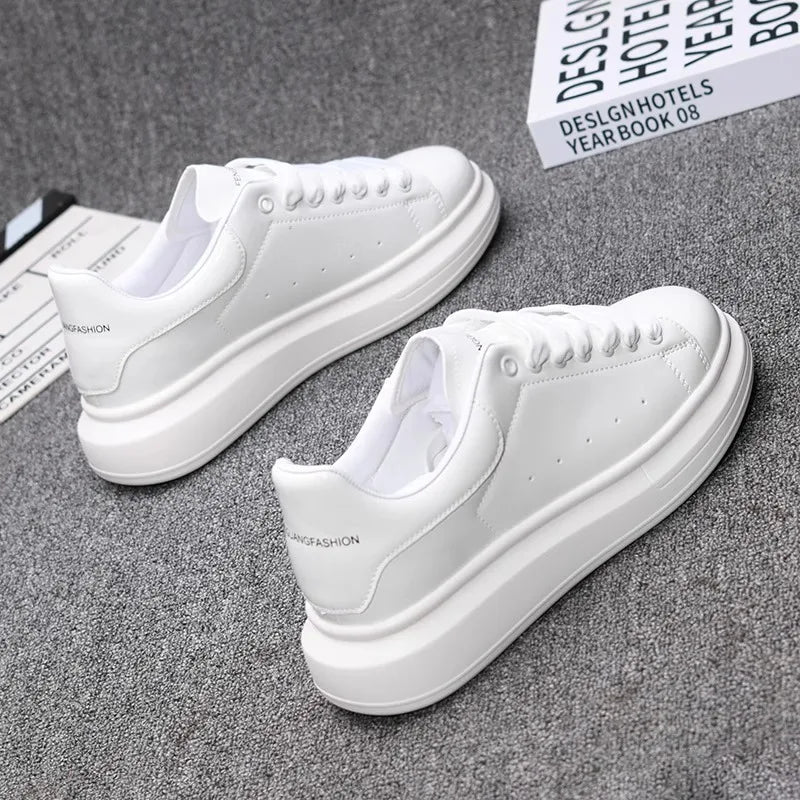 Red lacquered men's shoes Fashion black casual skateboard shoes Outdoor tennis walking shoes Universal men and women