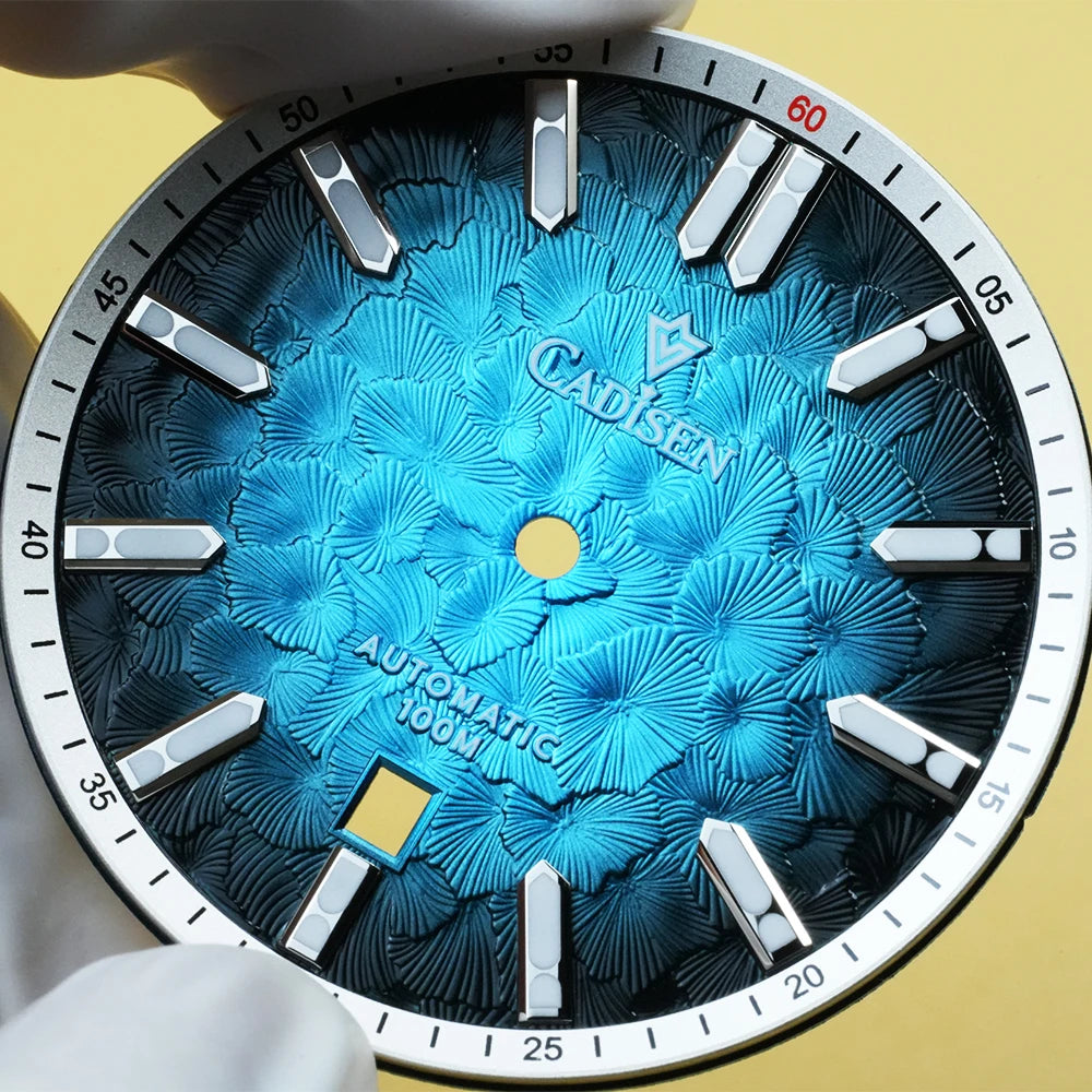 CADISEN 2026 Automatic Mechanical Men's Watch Blue Dial Business Casual 10ATM Waterproof Japan MIYOTA 8215 Movement Wristwatch
