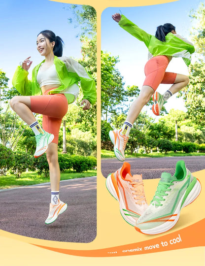 ONEMIX YUE SHUANG Running Shoes for Men Air Cushion Athletic Couple Trainers Sport Runner Shoes Outdoor Women Walking Sneakers