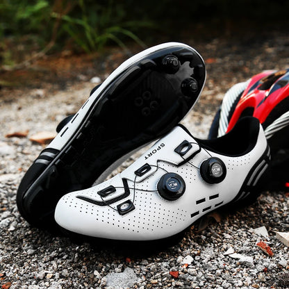 Vysoce kvalitní cyklistické boty SPD pro muže, samoupínací závodní sportovní boty na kolo, dámské neklouzavé MTB boty na horské kolo 36-47