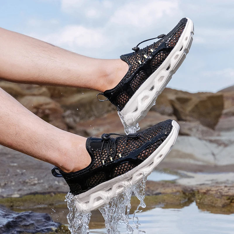 2026 Men Women Quick-Dry Wading Shoes Water Breathable AquaIn Upstream Antiskid Outdoor Sports Wearproof Beach Sneakers 39-46