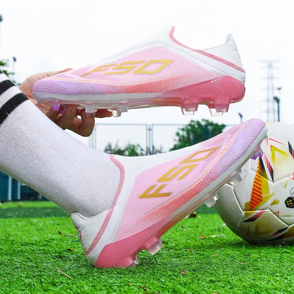 New High Quality Men Football Shoes Anti-Slip Soccer Cleats Breathable Training Sneakers Durable Wear Resistant Outdoor