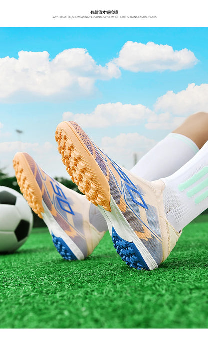 Men Soccer Shoes Professional Football Boots Cleats Ultralight Breathable Non-Slip Grass Training Athletic Match Sports Sneakers