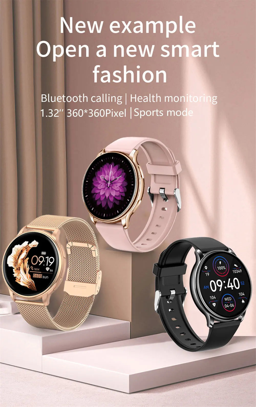 MEVADEN Y22 Smartwatch for Men & Women  Bluetooth Calling, Heart Rate Monitor, Custom Dial, Fitness Tracker for Android & iOS