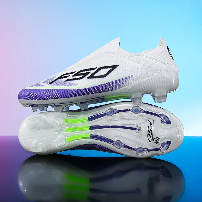 New Men Soccer Shoes Football Boots Non-Slip Boys Sneakers Hot-selling Grass Cleats High-quality Match Outdoor High-top Light