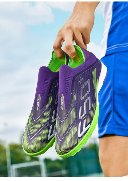 New Men's Football Boots Futsal Non Slip Turf Comfortable Ultralight Fg Grass Cleats Soccer Shoes Sport Indoor Adult Non-Slip