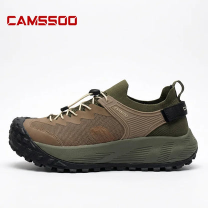 Pánské turistické boty CAMSSOO na léto, prodyšné neklouzavé běžecké boty na cestování, outdoorové sporty, s tlumením, ležérní kotníkové boty do terénu