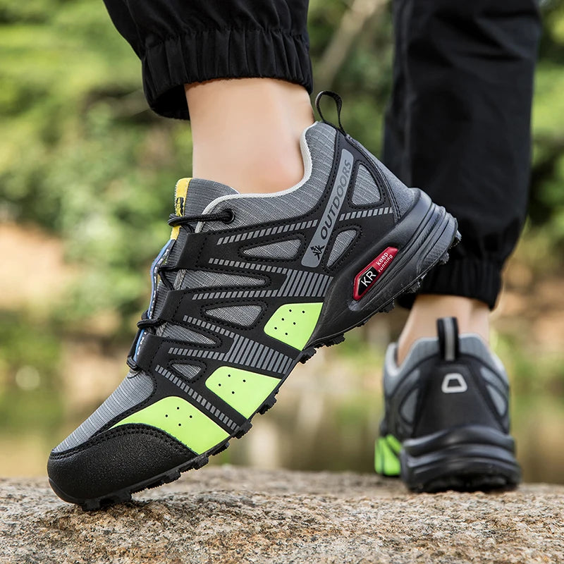 Men's Hiking Shoes Waterproof Non-slip All-terrain Outdoor Sports Shoes Hiking Camping Tactical Training Shoes Bicycle Shoes