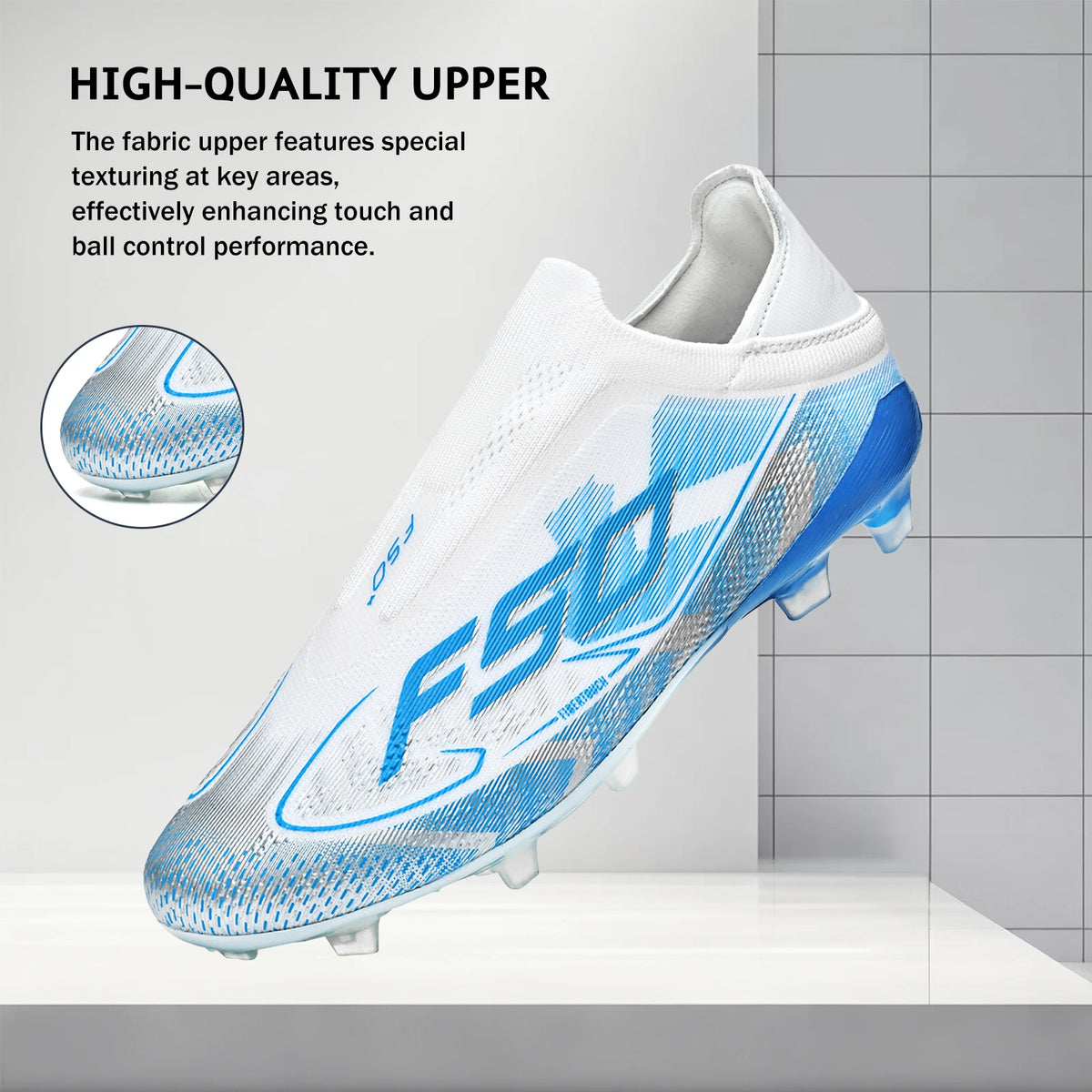 AG/FG Firm Ground Soccer Cleats for Men Women Kids Youth PU Fabric Rubber Sole Non-Slip Wear-Resistant Training Boots