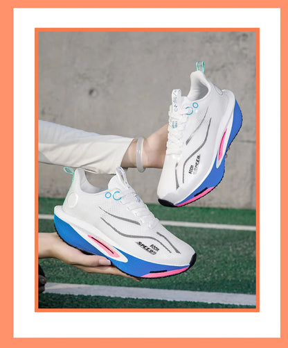 Men's Running Shoes Carbon Plate Professional Running Shoes Breathable Non-slip Cushioning Women's Casual Running Sports Shoes