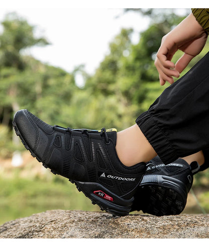 Men's Hiking Shoes Waterproof Non-slip All-terrain Outdoor Sports Shoes Hiking Camping Tactical Training Shoes Bicycle Shoes