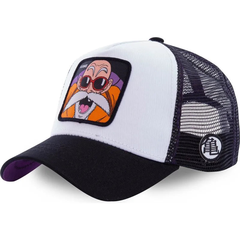 Dragon Ball Son Goku Cap Summer Travel Peaked Cap Men's Embroidery Hip-Hop Mesh Cap Style Sun Visor Baseball Cap Outdoor Sport