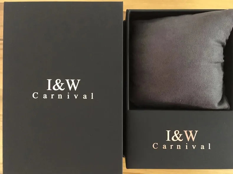CARNIVAL I&W Mechanical Business Watches for Men Brand Luxury Automatic MIYOTA Movement Wristwatches Waterproof Man Reloj Hombre