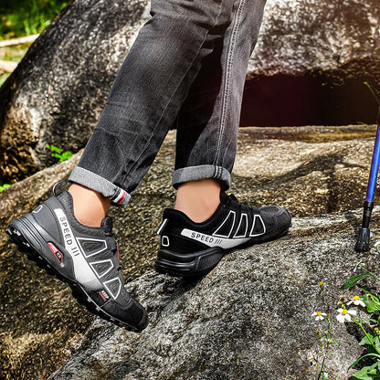 Men's Hiking Shoes Waterproof Outdoor Lace-Up Sports Shoes Women's Bicycle Casual Shoes Non-Slip Field Tactical Training Shoes
