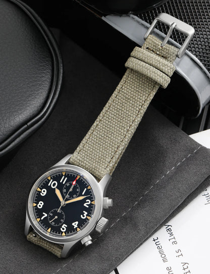 Militado ML1868 Watch - VK61 Quartz Movement 100m Waterproof Watches Men Stainless Steel Chronograph Sapphire Crystal Wristwatch