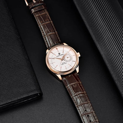 PAGANI Design PD1689 Men Quartz Watch Japan VH65 Movt Sapphire Glass Leather Strap 20Bar Waterproof Men Wristwatch Reloj Hombre