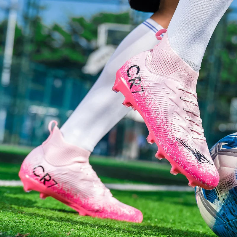 Autumn Hot Selling Shock-absorbing Adult Football Shoes Soft and Stable Sports Shoes Rebound Wrapped Lightweight Nail Shoes