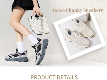 Baasploa Women Walking Shoes Lightweight Mesh Breathable Sport Shoes Comfort Soft Female Leather Height Increase Casual Sneakers