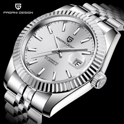 2026 New PAGANI DESIGN Watches Luxury Gold And Silver Mechanical Watches For Men Stainless Steel Sapphire Mirror Automatic Watch