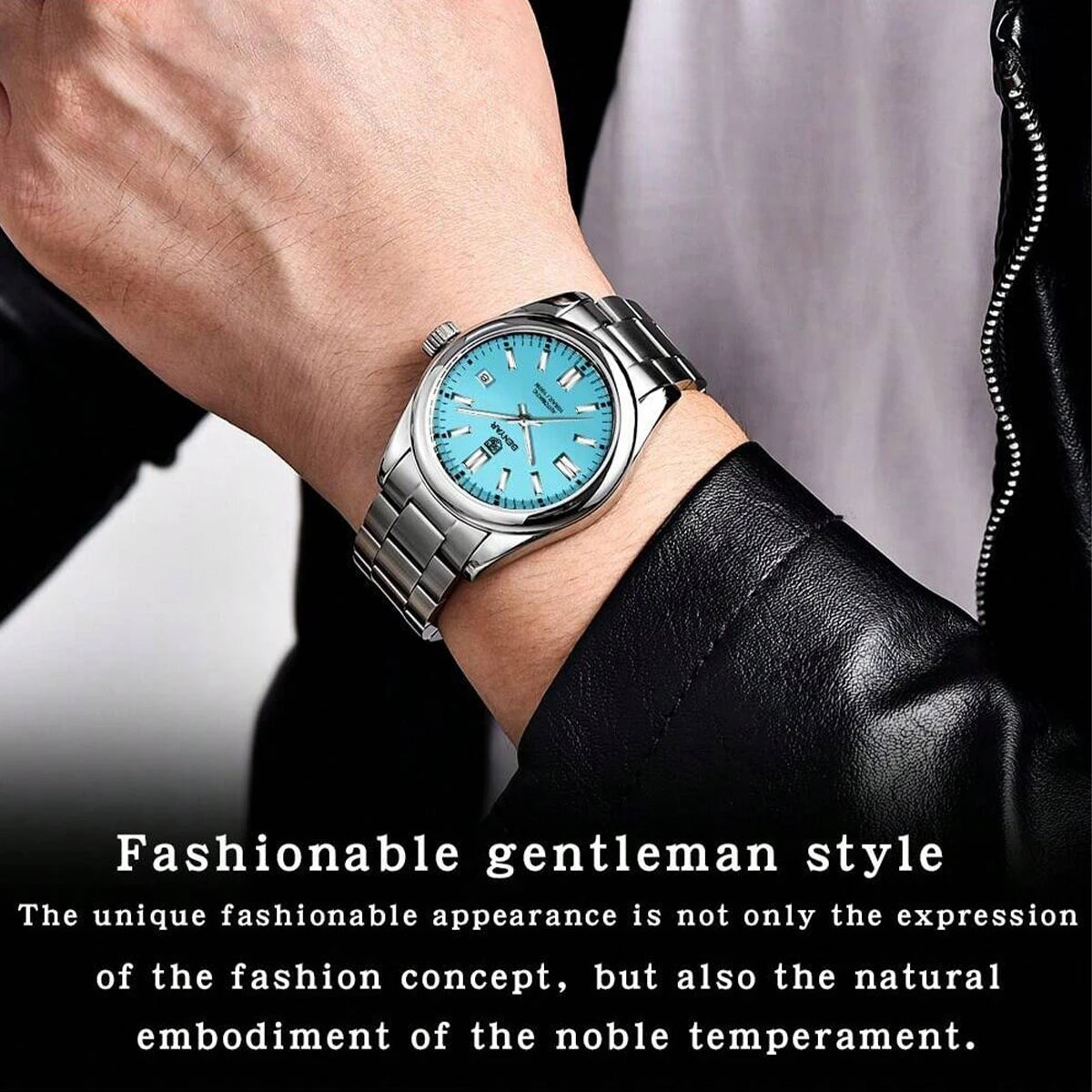 BENYAR New BY-5185M Luxury Automatic Watch 10Bar Waterproof Stainless Steel Men's Mechanical Watch Men's Sports Watch