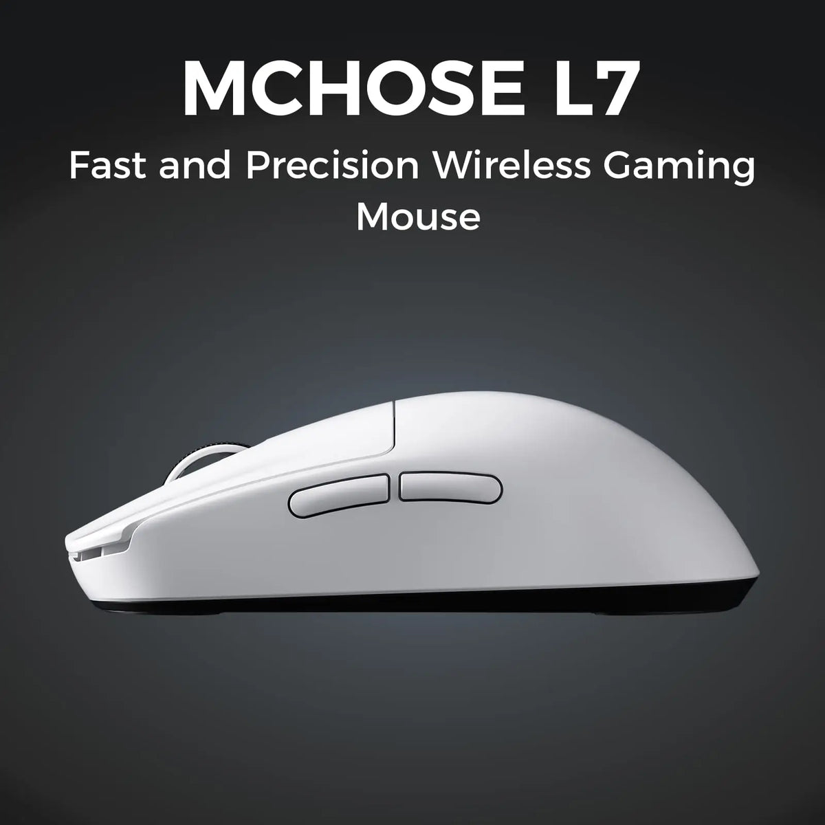 MCHOSE L7 Ultra Wireless Gaming Mouse PAW3395 26K Sensor, 8K Polling, 39g Ultra-Lightweight Tri-Mode Gaming Mouse with Bluetooth, 2.4GHz & Wired