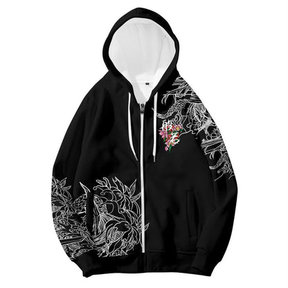3D tištěné oblečení k čínskému novému roku – pánské mikiny s kapucí pro děti, módní mikina s motivem draka, cool streetwearový top