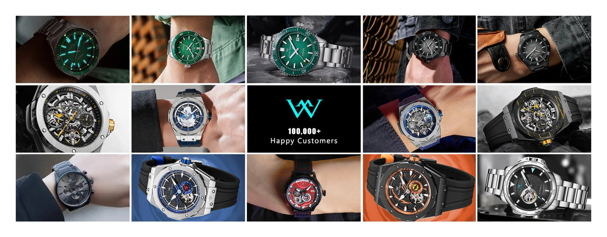 WM Watch Quartz Men Watches High Quality Sapphire 100M Waterproof AR Coated Birch Forest Series Welly Merck 36mm Watch Man WM207