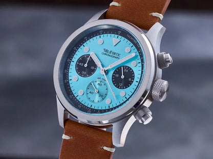 Milifortic 39MM Fashion Chronograph Watch Man R086 Retro C3Luminous Stainless Steel Waterproof 100M VK63 Quartz Watches For Man