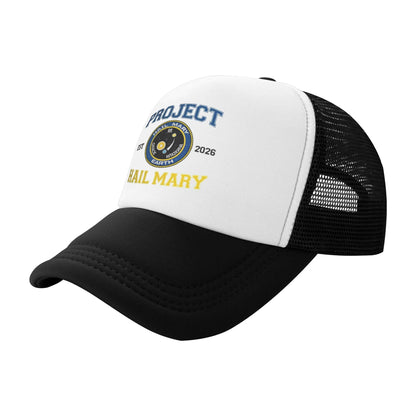 Project Hail Mary Mission Patch Mesh Baseball Cap Adult Hip-Hop Trucker Worker Cap  Adjustable Fishing Hat Washable Trucker Hat