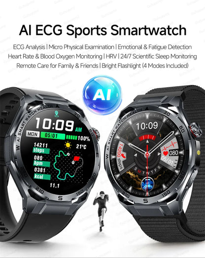 Smart Watch Men High-end Health Blood pressureblood oxygen lipids Uric acid Sapphire Smart watches Ai GPT Custom dial ECG 2026