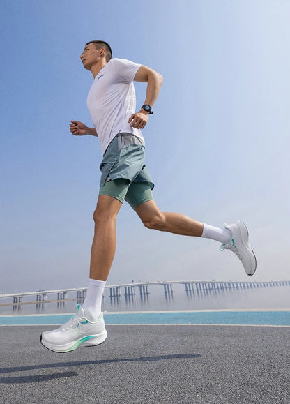 Xtep Light Wing 3 Running Shoes For Men 2025 Summer Fashion Cushion Shock Absorption Lightweight Advanced Sneakers 875219110034