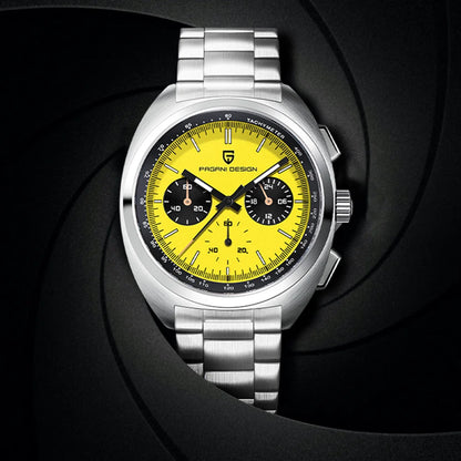 Pagani design2026fashion men's quartz watch top brand luxury sapphire VK63 men's chronograph all-steel diving relógios masculino