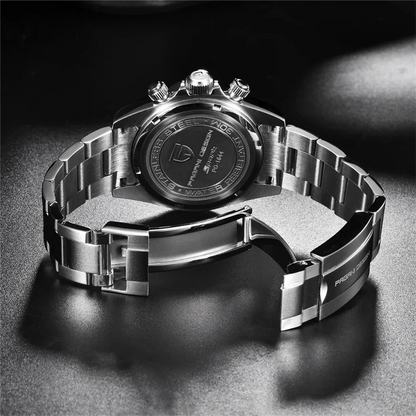 New PAGANI DESIGN PD1644 Luxury Men's Quartz Watch Automatic date Wristwatches Sport 100m Waterproof Chronograph Men Gift