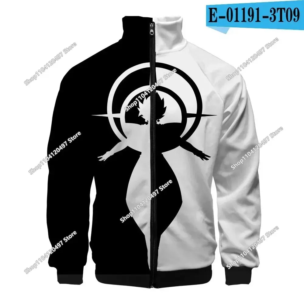 Produit gaming premium Fraquane, Anime Goku Dragon Ball Jacket Men Women Harajuku Hip Hop Japanese Zip Up Hoodies Goku Clothes Stand Collar Sweatshirt
