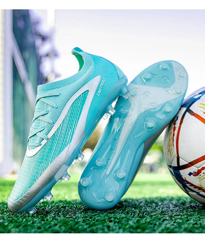 New Men Football Boots Non Slip Soccer Shoes Sport Outdoor Cleats Breathable Adult Long Spikes Training Boys Match Comfortable