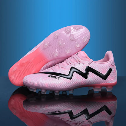 Mens Football Shoes Anti Slip Wear-resistant Grass Contest Training Youth Football Boots Light Five-a-side Soccer Shoes for Man