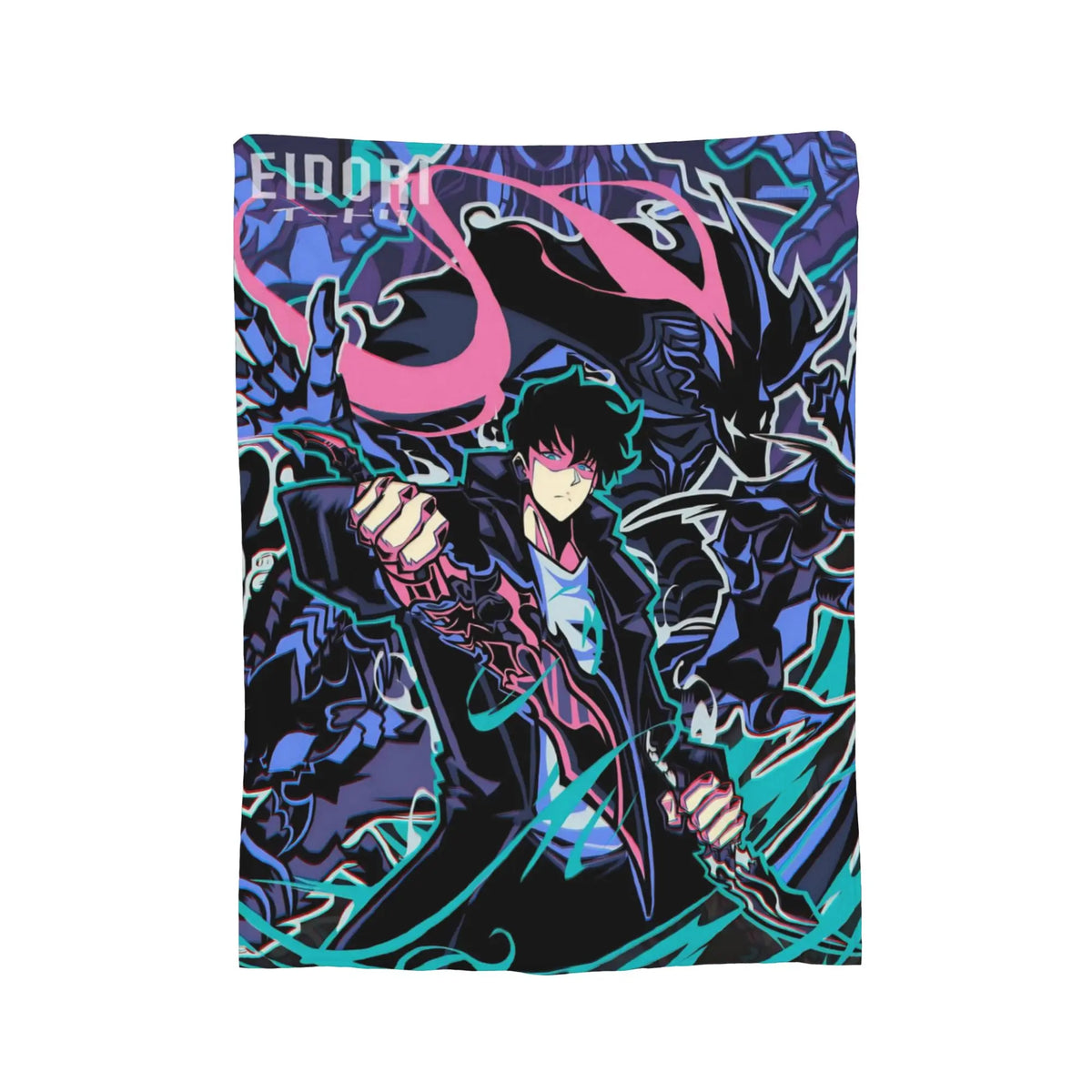 Solos Levelings Vintage Anime Plush Blankets  Awesome Throw Blanket for Home 125*100cm Bedspread,