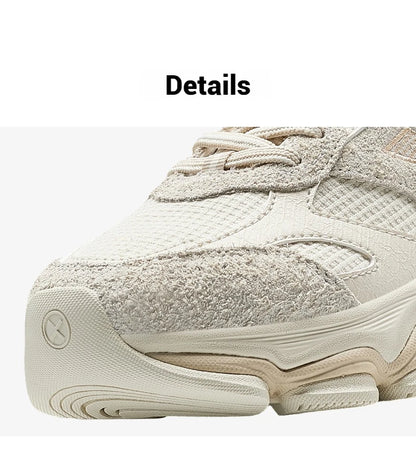 Xtep Chinoiserie Casual Shoes Female 2025 Spring Increase Thick Sole Sports Shoes Outdoor Vintage Fashion Sneakers 875118320006
