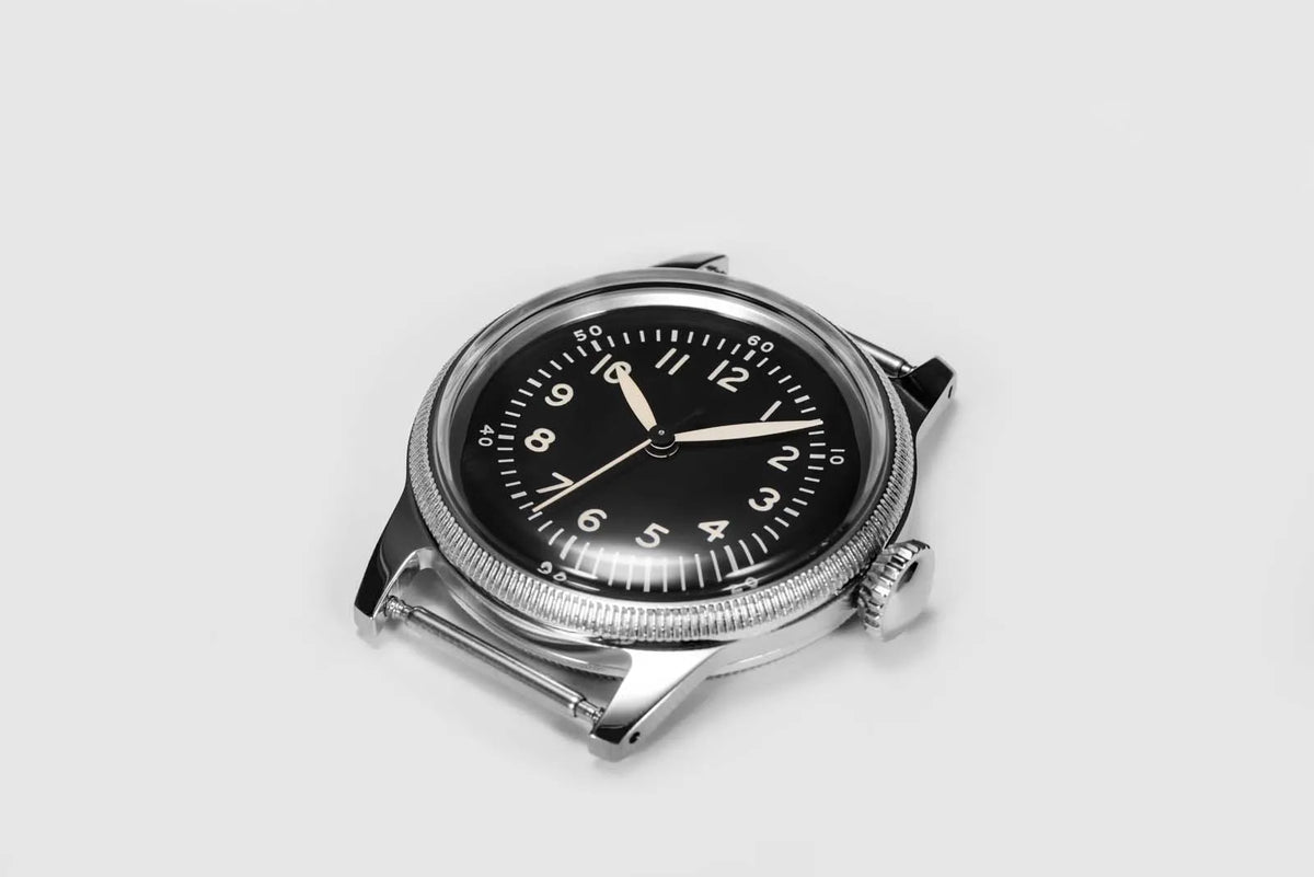 RDUNAE RA05 Vintage Military Watch 2035 Movement Quartz K1 Mineral Glass Crystal Stainless Steel Luminous Waterproof Men Watches