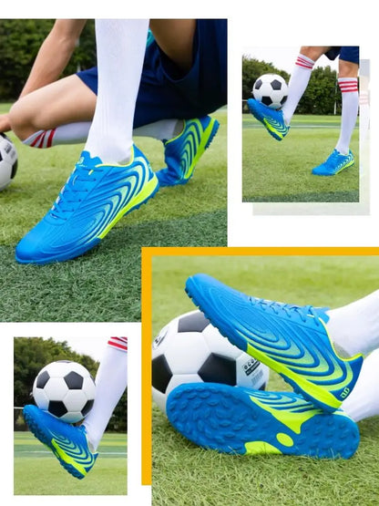 Baasploa Men Soccer Shoes Comfort Brand Lightweight Turf Training Professional Football Shoes Male Soft Sneakers Non-Slip