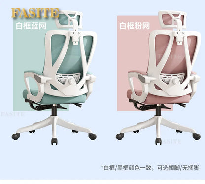 Ergonomic Office Chair with 4D Adjustable Waist Support, Swivel Computer Chair, Height Adjustable Desk Chair for Home Office, Study & Work
