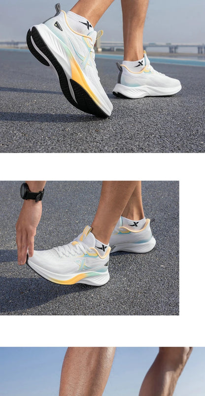 Xtep Light Wing 3 Running Shoes For Men 2025 Summer Fashion Cushion Shock Absorption Lightweight Advanced Sneakers 875219110034