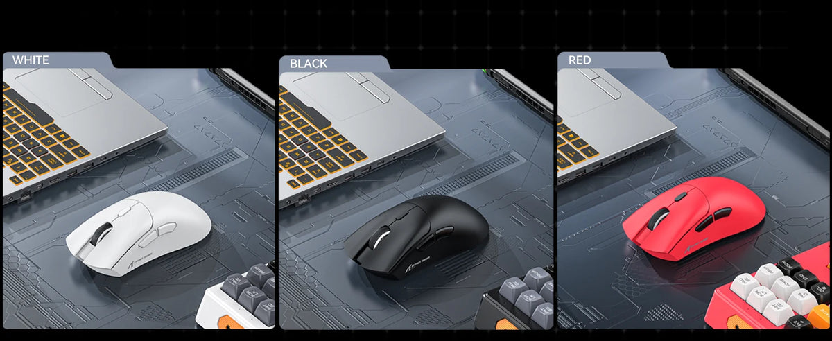 ATTACK SHARK R1 Tri-Mode Gaming Mouse, 18,000 DPI Wireless Gaming Mouse with PixArt PAW3311 Sensor, 59g Ultralight RGB Gaming Mouse for PC, Mac & Laptop