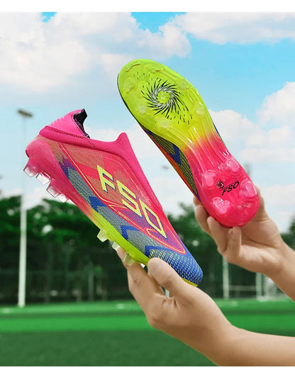 New Men Football Boots High-quality Soccer Shoes Sneakers Match Indoor Non-Slip Grass Cleats High-top Futsal Hot-selling Outdoor