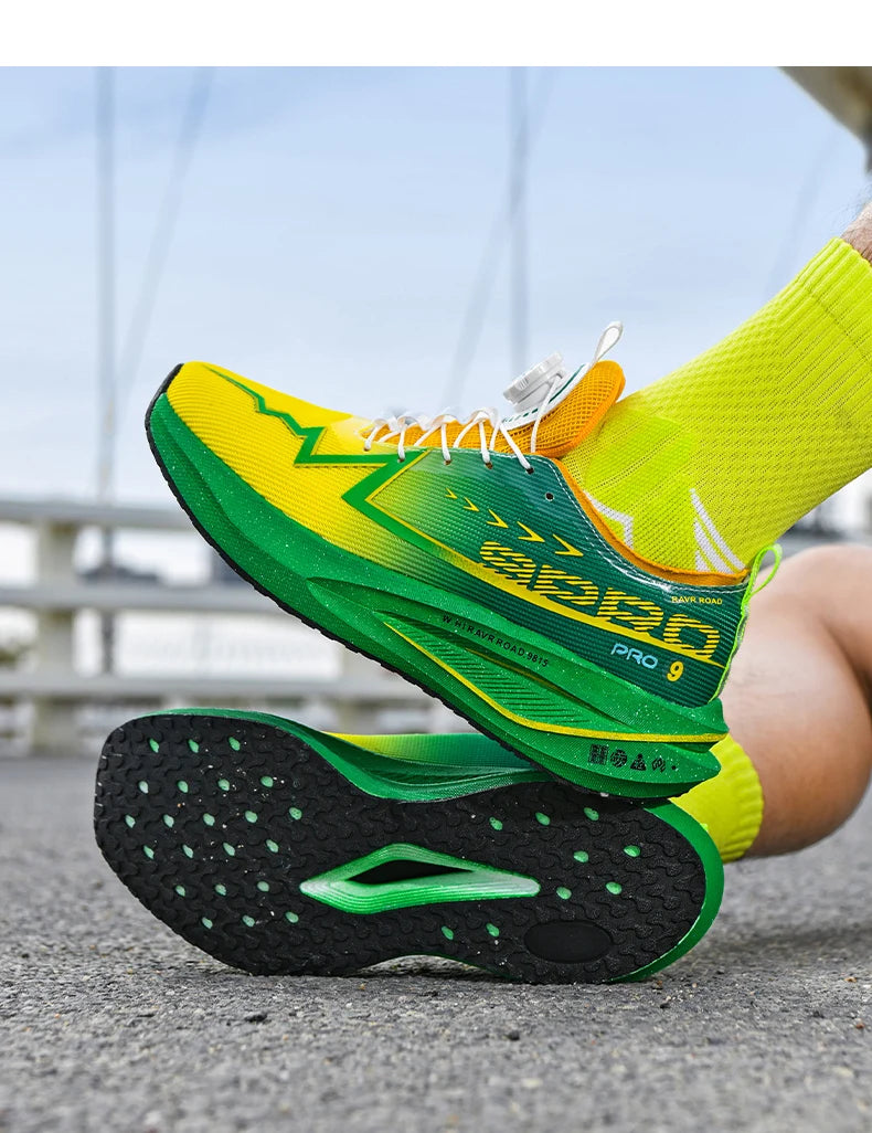 Pánské běžecké boty s karbonovou deskou pro speciální sporty, prodyšné, lehké, dámské pohodlné neklouzavé atletické maratonské tenisky
