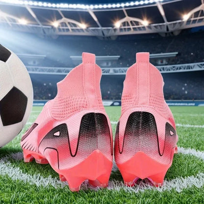 Men New TF Football Boots Sneakers Society Turf Grass Ultralight Male Soccer Shoes Comfortable Ankle Football Shoes Futsal Fast