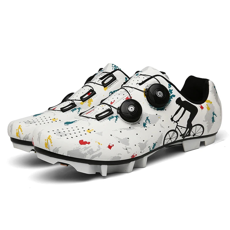 Cycling Sneaker MTB Men Sports Dirt Bike Shoes SPD Pedal Mountain Bicycle Footwear Speed Racing Man Flat Off Road Cycling Shoes