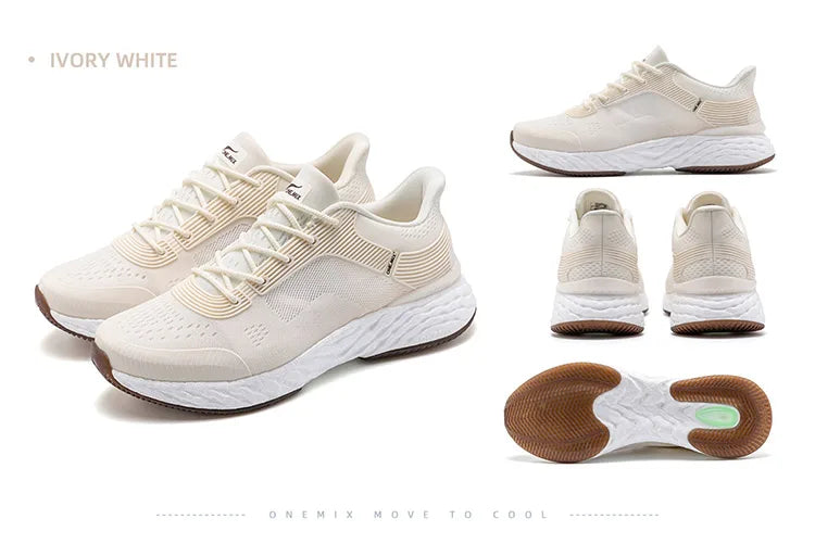 ONEMIX YUE SHUANG Running Shoes for Men Air Cushion Athletic Couple Trainers Sport Runner Shoes Outdoor Women Walking Sneakers
