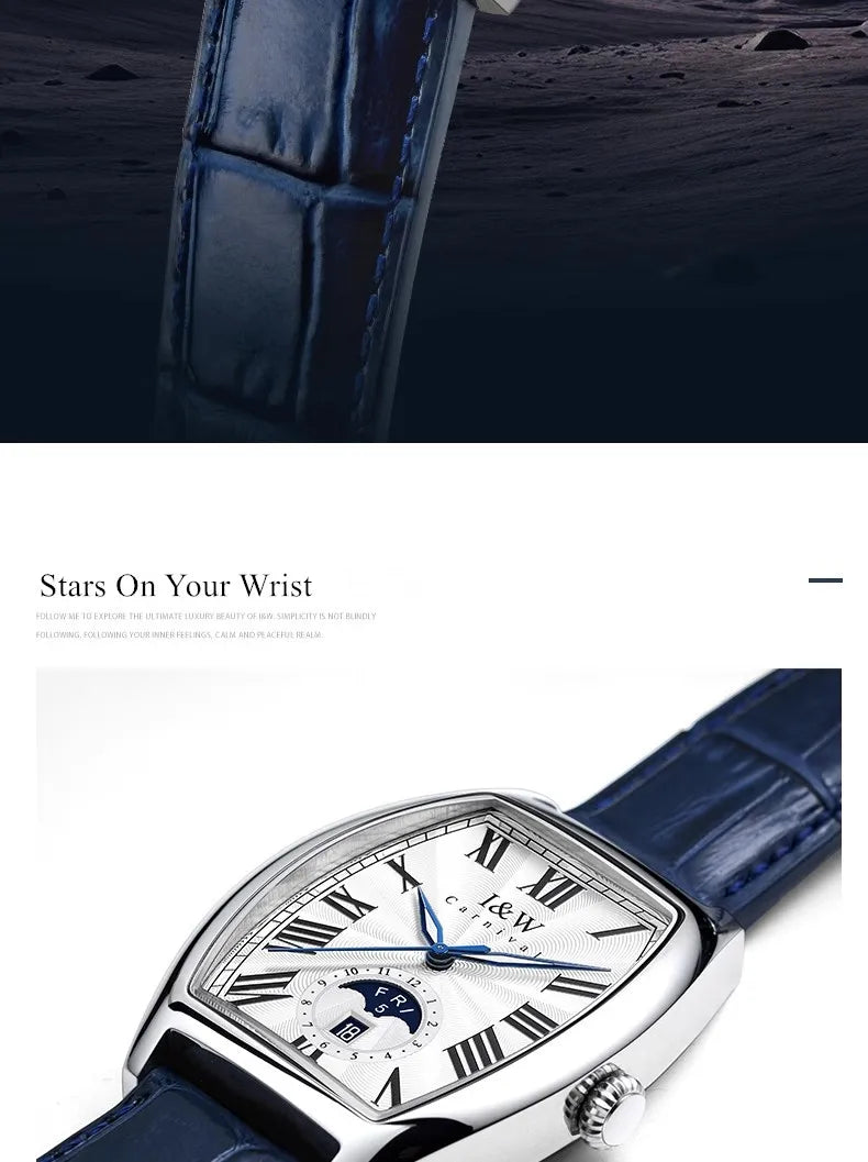 CARNIVAL I&W Mechanical Business Watches for Men Brand Luxury Automatic MIYOTA Movement Wristwatches Waterproof Man Reloj Hombre