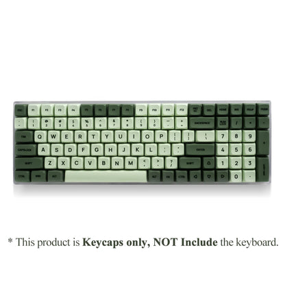 125 Tasten XDA PBT Tastenkappen-Set Matcha Green für mechanische Tastaturen mit 61/64/68/75/87/98/104/108 Tasten für Cherry/Gateron/Otemu/Kailh